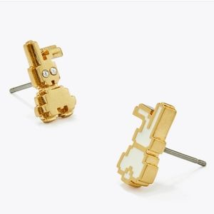 Tory Burch Rabbit Stud Earrings